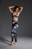 High Rise Graphic Legging - Feathered