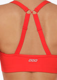 Curve Eco Sports Bra Hot Tomato