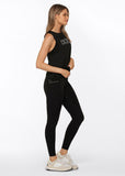 No Ride Booty Pocket Full Length Legging Black