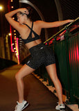 Reflective Night Cat Sports Bra