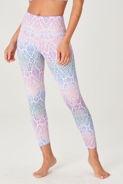 High Rise Midi Legging Rainbow Snake