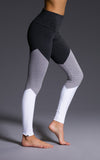 High Rise Track Legging - Slate Gray