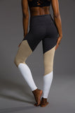 High Rise Track Legging - Taupe