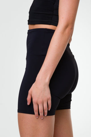 High Rise Mini Biker Short Black