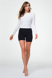 High Rise Mini Biker Short Black