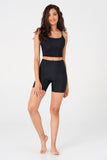 Rib Mini Biker Short Black Rib