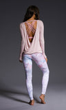 High Rise Graphic Legging - Delicate