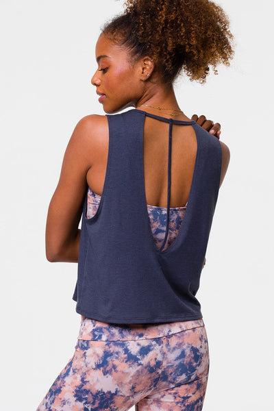 Cut Out Tank Ombre Blue