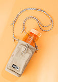 Cross Body Water Bottle Utility Bag - Off White