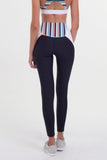 Vortex Full Length Legging - Navy Stripe