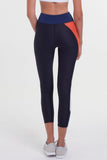 Whirl 7/8 Legging - Black Navy Orange Blush