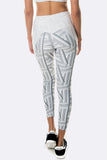 Viper 7/8 Legging - Grey White Print