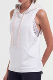 Swift Hooded Tank - White