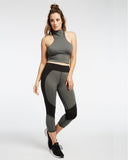 Impulse Crop Legging - Gray