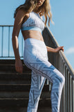 Viper 7/8 Legging - Grey White Print