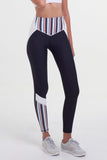 Vortex Full Length Legging - Navy Stripe