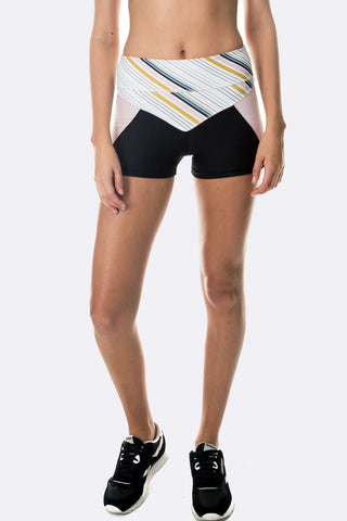 Atlantis Short - Black Stripe Blush