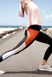 Whirl 7/8 Legging - Black Navy Orange Blush