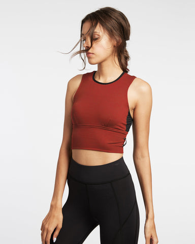 Ignite Crop Top - Burnt Sienna