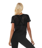 Bring It Mesh Tee - Black