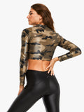 Luca Infinity Crop Top Camo