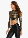 Luca Infinity Crop Top Camo