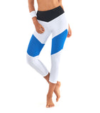 Race Ready 3/4 Legging - White / Blue