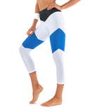 Race Ready 3/4 Legging - White / Blue