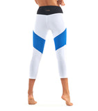 Race Ready 3/4 Legging - White / Blue