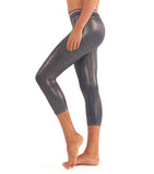 Disco City 3/4 Glitter Legging - Fig