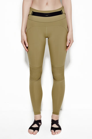 Moto Legging - Khaki