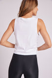 Side Tie Tank - White Core Rib