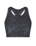 Alyssa Sports Bra - Black Python