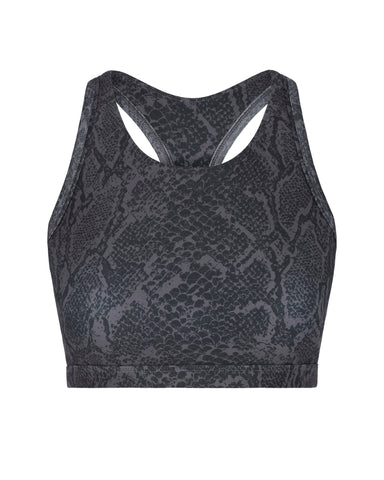 Alyssa Sports Bra - Black Python