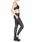 Alexandra 7/8 Tights - Black Python