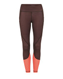 Riley 7/8 Compression Tight - Black Cherry Herringbone