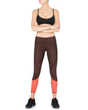 Riley 7/8 Compression Tight - Black Cherry Herringbone