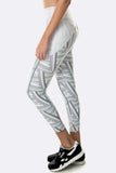 Viper 7/8 Legging - Grey White Print