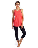 Chase Drape Back Tank - Pink Ruby