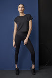 Zeta Crop Legging - Black