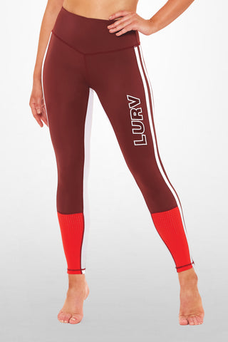 Supersonic Me 7/8 Legging - Burgundy