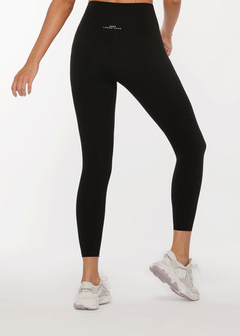 Hi-Fold Lotus Ankle Biter Leggings Black