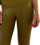 Leather Lust Legging - Olive