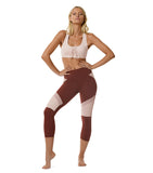 Perfect Days 3/4 Mesh Legging - Rust / Blush