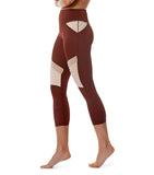 Perfect Days 3/4 Mesh Legging - Rust / Blush