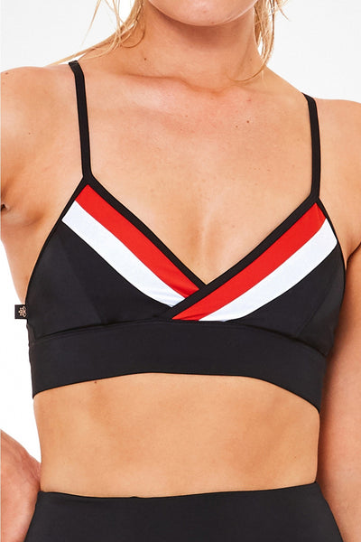 My Squardron Bralette - Black / Red