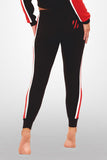 On Target Crop Pant- Black / Red