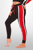 On Target Crop Pant- Black / Red