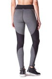 Moto Zip Legging - Heather Grey / Black