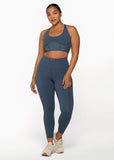 Mesh Phone Pocket Ankle Biter Legging - Pale Indigo